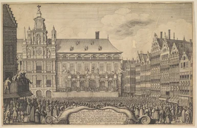 Proklamacja traktatu z Munster, 1648.