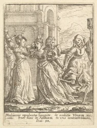 Królowa, z Tańca Śmierci, 1651.