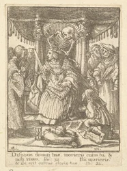 Cesarz, z Tańca Śmierci, 1651.