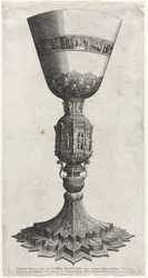 Wielki kielich ozdobiony figurami, 1640.
