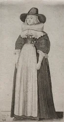 Kilka nawyków angielskich kobiet, od szlachty po wiejskie kobiety…, 1640.