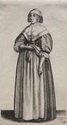 Kilka nawyków angielskich kobiet, od szlachty do kobiet wiejskich…, 1640.