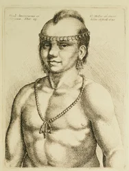 Indianin z Wirginii z „Portretów zagranicznych Hollara”