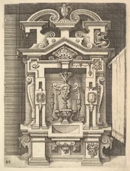 Projekt dla Lavabo, płyta 85 z Dietterlins Architectura, 1598.