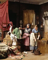 W pracowni, 1882