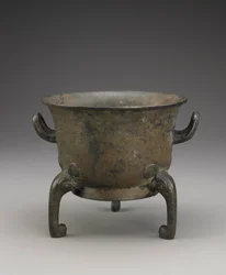 Naczynie z jedzeniem rytualnym (Yu), ok. 1000-900 pne (brąz)