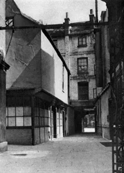 Budynki Calverta z dziedzińcem typowym dla starej Borough High Street, Londyn, 1926-1927.