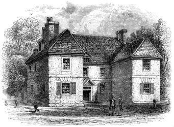 William Penns House, Filadelfia, Pensylwania, koniec XVII-początek XVIII wieku ok. 1880 r.