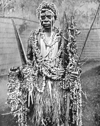 Szaman, Uganda, Afryka, 1936.