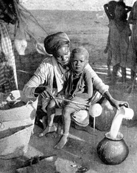 Zbieranie mirry i kadzidła, Somalia, Afryka, 1936.