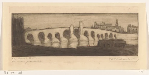 Romein brug nad Gwadalkiwirem w Kordobie Brug te Cordova (tytuł oryginalny)
