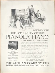 Eolska Firma Pianolas, lata 20.