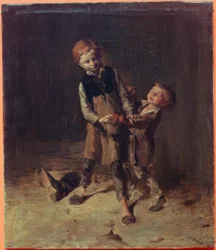 W.Busch, bójka dwóch szewców ..