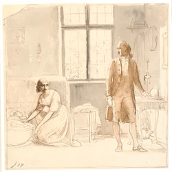 Goethe z wdową w Rzymie