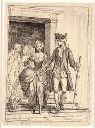 Leander i Leonora, za nimi Henrik i Pernille