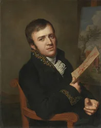 Jan (baptysta) Kobell II (1778-1814), malarz, w mundurze członka Królewskiego Instytutu Nauki, Literatury i Sztuk Pięknych