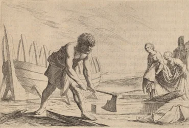 Ulisses na Wyspie Bogini Kalipso, 1634.