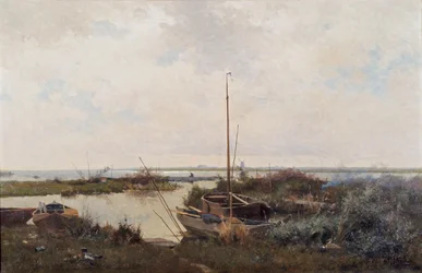 Krajobraz rzeki, 1882.