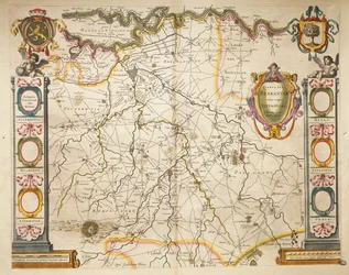 Brabant z Theatrum Orbis Terrarum autorstwa Willema Bleau, Amsterdam.