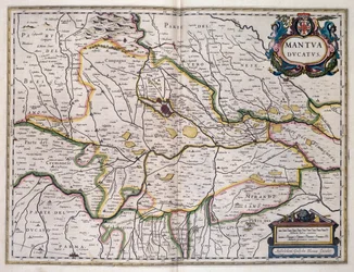 Księstwo Mantui, mapa Willema Blaeu (1571-1638), Włochy