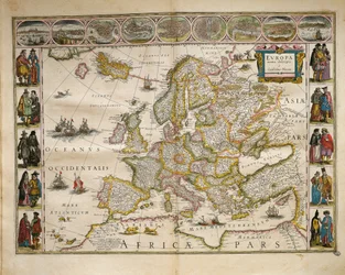 Z Theatrum Orbis Terrarum autorstwa Willem Bleau, Amsterdam