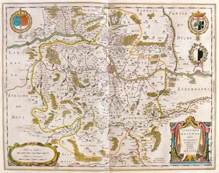 Lorraine, Metz, w "Theatrum Orbis Terrarum, sive Atlas Novus" Willema Blaeu, Amsterdam