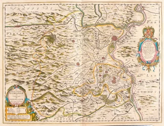 Orange i Avignon, w "Theatrum Orbis Terrarum, sive Atlas Novus" Willema Blaeu, Amsterdam