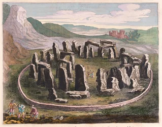 Stonehenge, w "Theatrum Orbis Terrarum, sive Atlas Novus" Willema Blaeu, Amsterdam