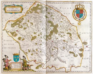 Valois, w "Theatrum Orbis Terrarum, sive Atlas Novus" Willema Blaeu, Amsterdam