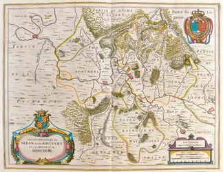 Lotaryngia, w "Theatrum Orbis Terrarum, sive Atlas Novus" Willema Blaeu, Amsterdam
