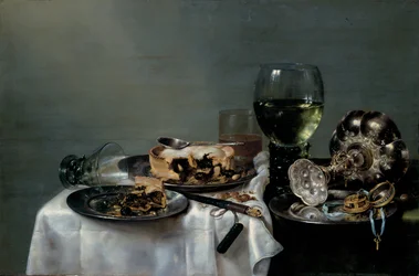 Stół śniadaniowy z ciastem jeżynowym, 1631