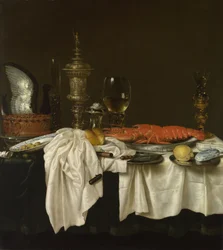 Martwa natura z homarem 1650-1660
