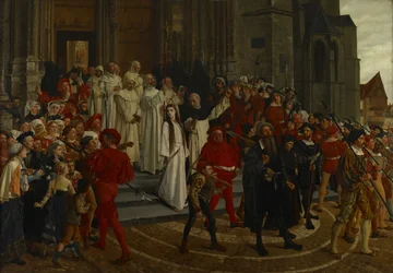 Męczennik XVI wieku - Johanna Van Santhoven, 1883.