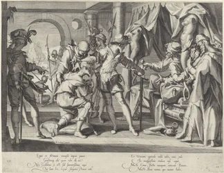 Hrabia Wilhelm III z Holandii nakazuje ścięcie swojego komornika Thronus Justitiae (tytuł serii)