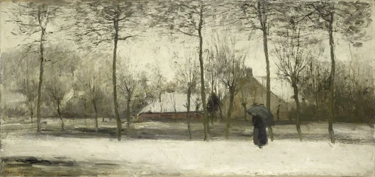 Pejzaż zimowy, ok. 1875 (olej na płótnie)