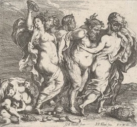 Pijany Silenus w towarzystwie nimf i satyrów, 1632.