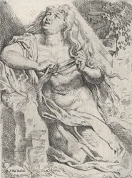 Maria Magdalena na pustyni, ok. godz. 1613-14.