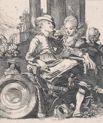 Zakochana para: Lucelle i Ascagnes, 1616.