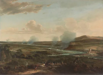 Bitwa o Medway Podróż do Chatham, 1667: widziana ze wzgórza w pobliżu Rochester