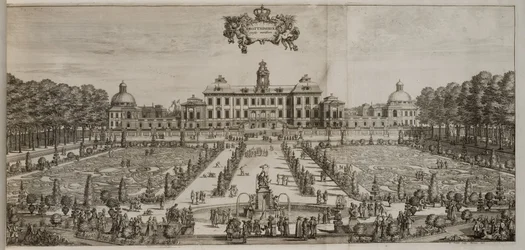Pałac i ogród Drottningholm od południa