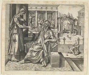 Sara prosi Abrahama, aby odesłał Hagar i Ismaela Historia Hagar i Ismaela (tytuł serii)