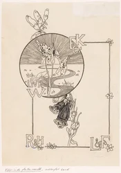 Projekt opaski dla: Knappert, Emilie C., Widoki na świat roślin, 1893