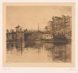 Widok na Kraansluis w Amsterdamie