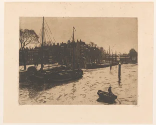 Widok na Leuvehaven w Rotterdamie