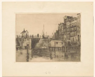 Widok na Kraansluis w Amsterdamie