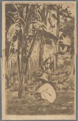 Kucki chłopiec w ogrodzie, Buitenzorg