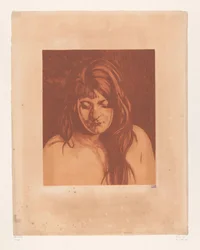 Portret nieznanej kobiety Głowa kobiety z rozpuszczonymi włosami (tytuł oryginalny)