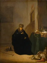 The Gold Weigher, c.1635-1640 (olej na panelu)