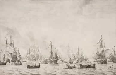 Bitwa pod upadkami Bitwa pod Downs przeciwko hiszpańskiej Armadzie, 21 października 1639