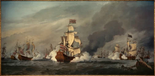 Die "Złoty Lew" in der Seeschlacht vor Texel, 21. sierpnia 1673